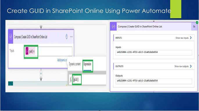 Create GUID in SharePoint Online Using Power Automate Flow