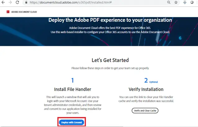 Deploy as an administrator - Deploy the Adobe PDF experience to your organization, Edit PDF File in SharePoint Online
