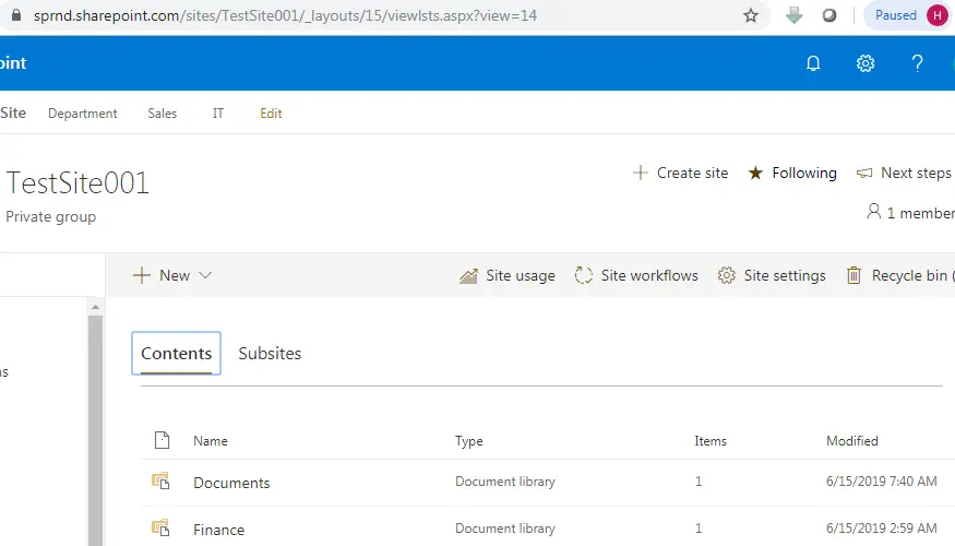 sharepoint urls & locations, Site contents URL SharePoint