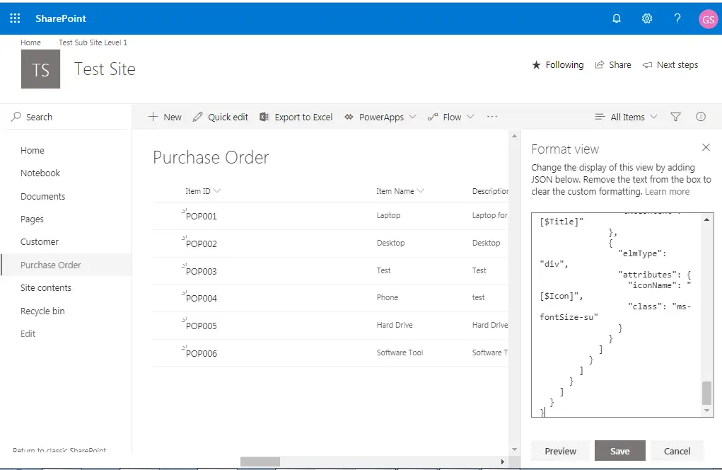 Tiles View In SharePoint Online using JSON formatting