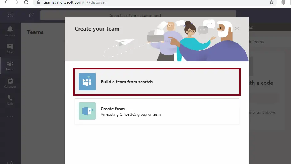 Build a team from scratch - Microsoft Teams SharePoint Integration