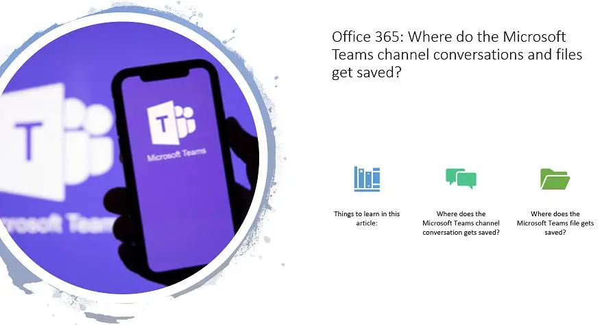 Office 365 - Where do the Microsoft Teams channel conversations and files get saved