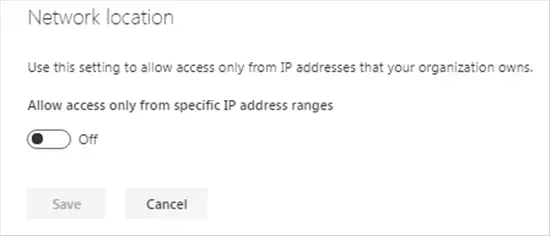 Network Location in SharePoint admin center - Office 365 - Microsoft 365 admin center