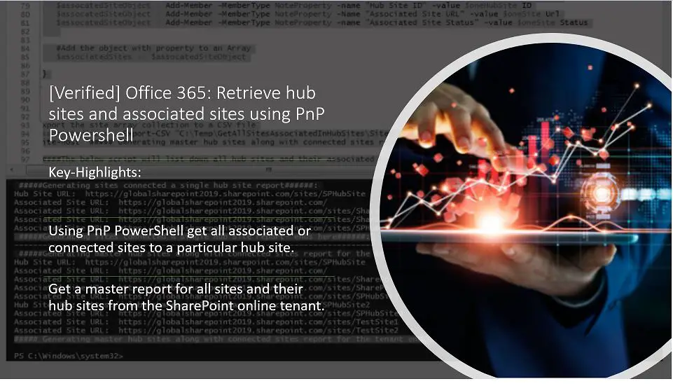[Verified] Office 365: Retrieve hub sites and associated sites using PnP Powershell