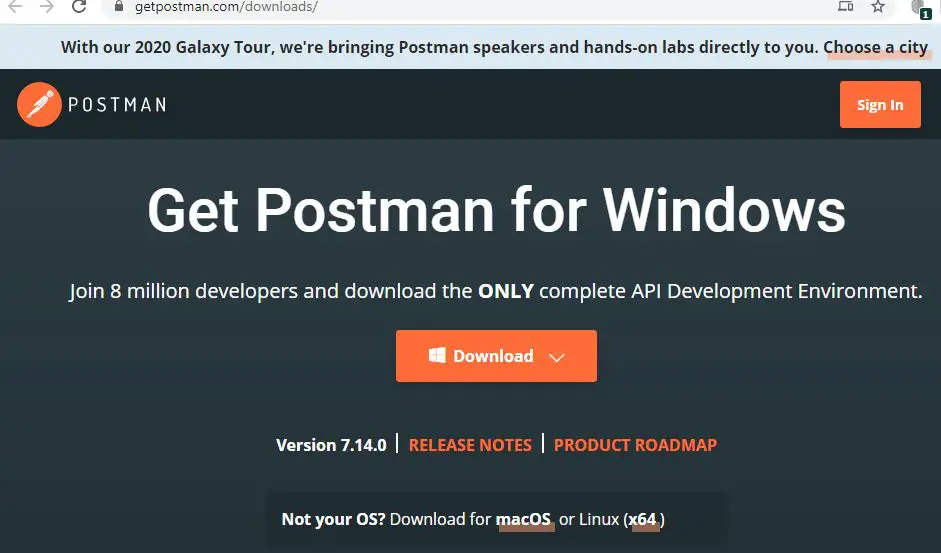 Download Postman tool: Get Postman for Windows - Download Postman