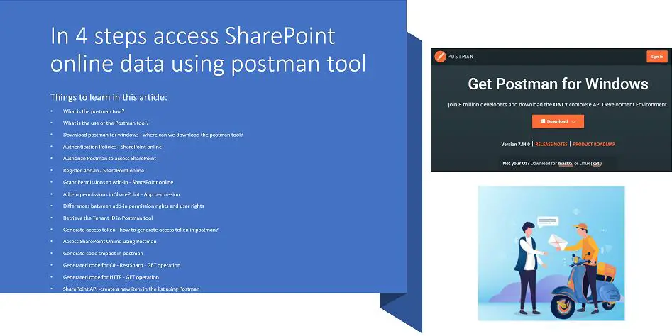 In 4 steps access SharePoint online data using postman tool