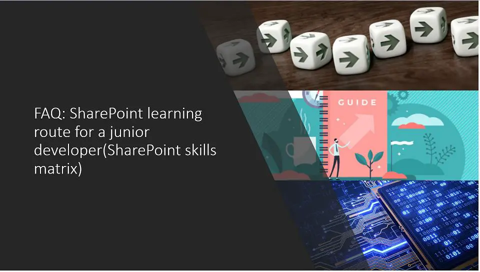 FAQ: SharePoint learning path route for a junior developer(SharePoint skills matrix)