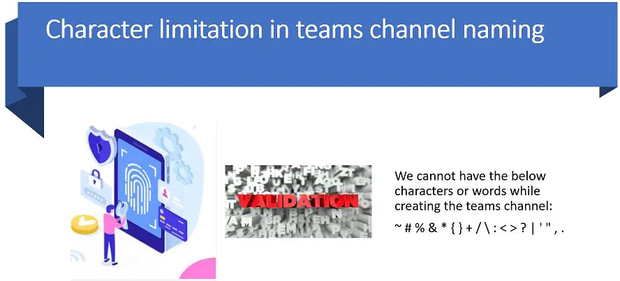 Character limitation in teams channel naming, limit in Microsoft Teams