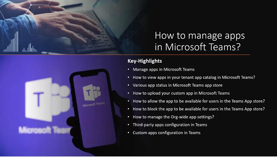 How to manage apps in Microsoft Teams from office 365