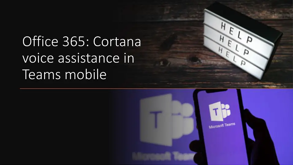 Cortana voice assistant in Teams