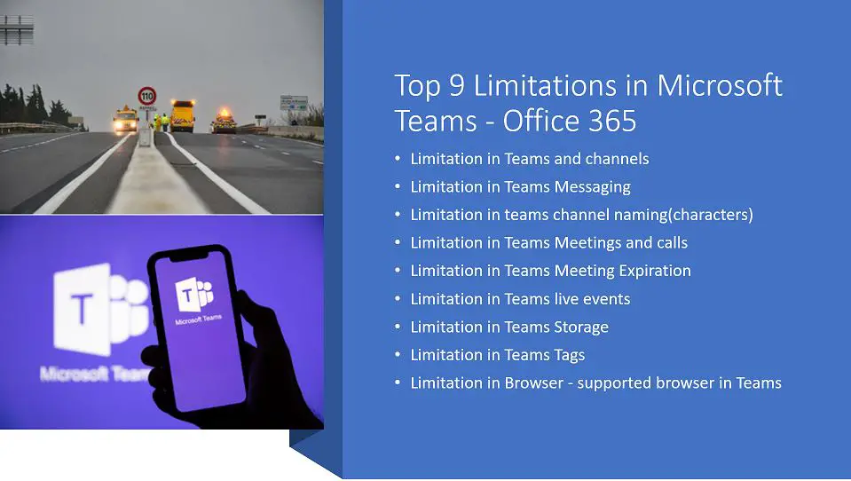 Top 9 Limitations in Microsoft Teams - Office 365