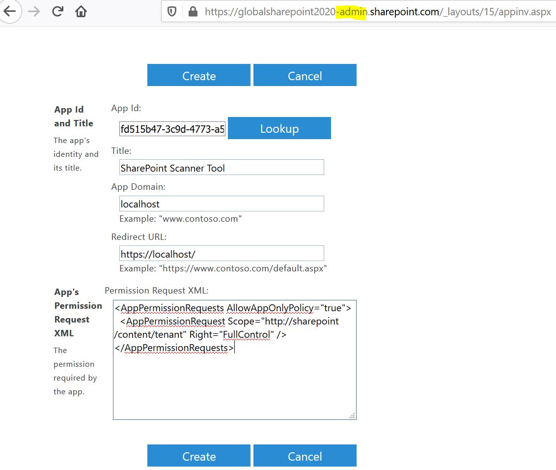 SharePoint App permission Request XML, Tenant Scope Permission request XML in SharePoint Online (Office 365)