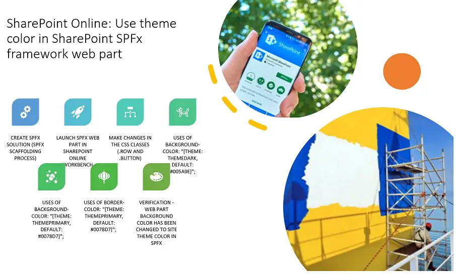 Use theme color in SharePoint SPFx framework web part in SharePoint Online