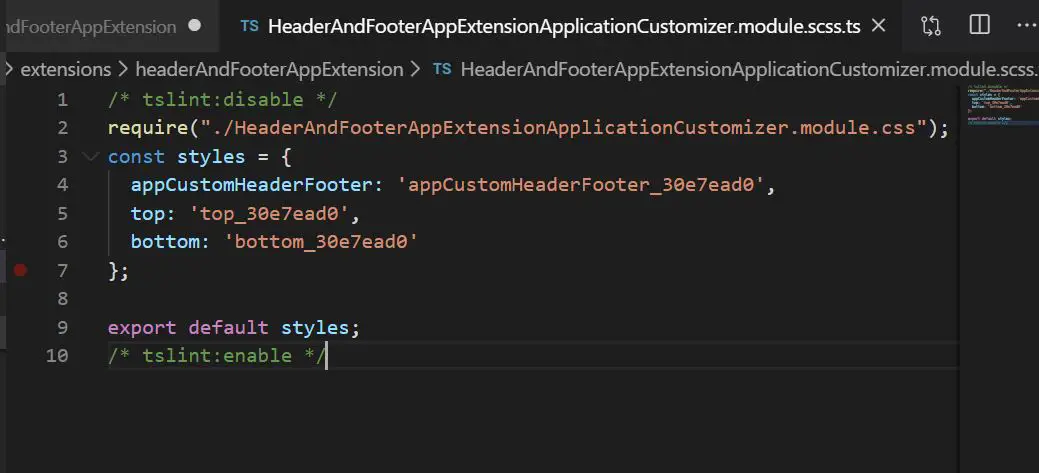SharePoint Framework header footer, application Custom Header Footer CSS in SPFx framework
