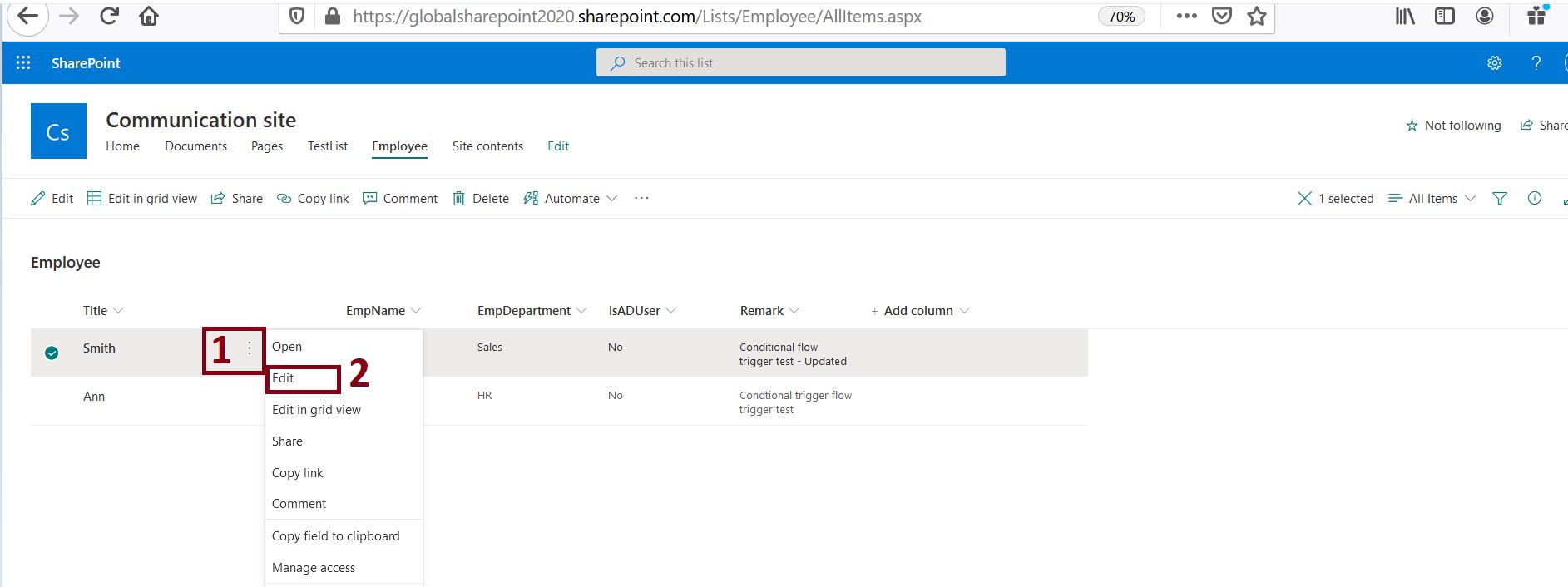 version history in SharePoint Online, track item history comment details in SharePoint Online list
