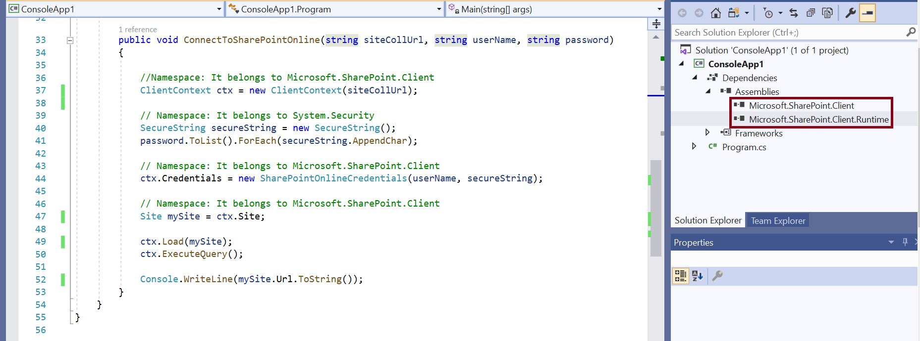 SharePoint Online Runtime DLLs for C# Console