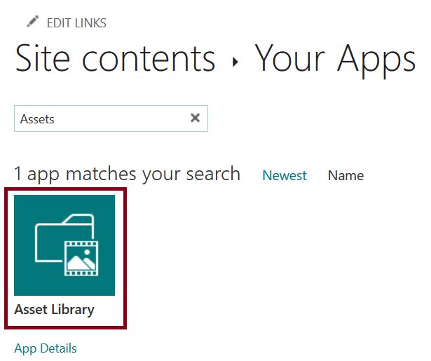 Site Assets library in SharePoint Online communication site