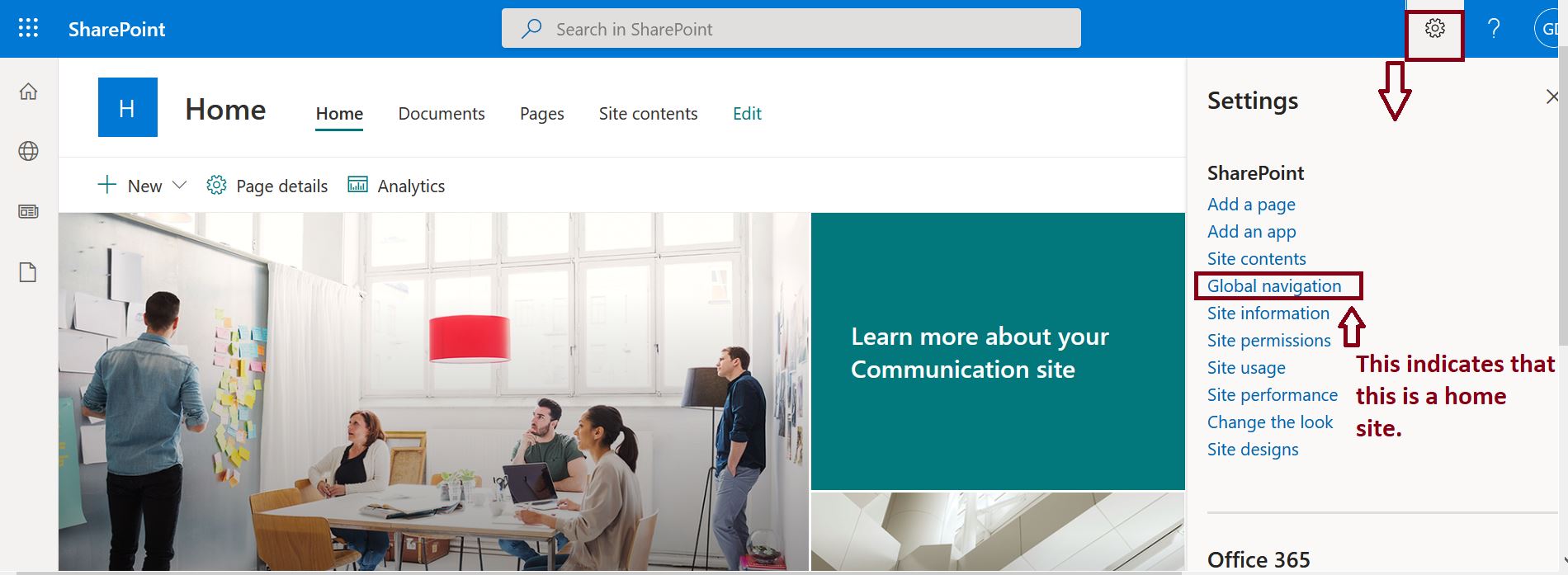 Setup home site SharePoint - Set up home site app for your organization in SharePoint Online
