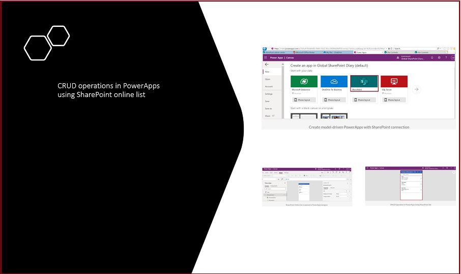 CRUD operations in PowerApps using SharePoint online list