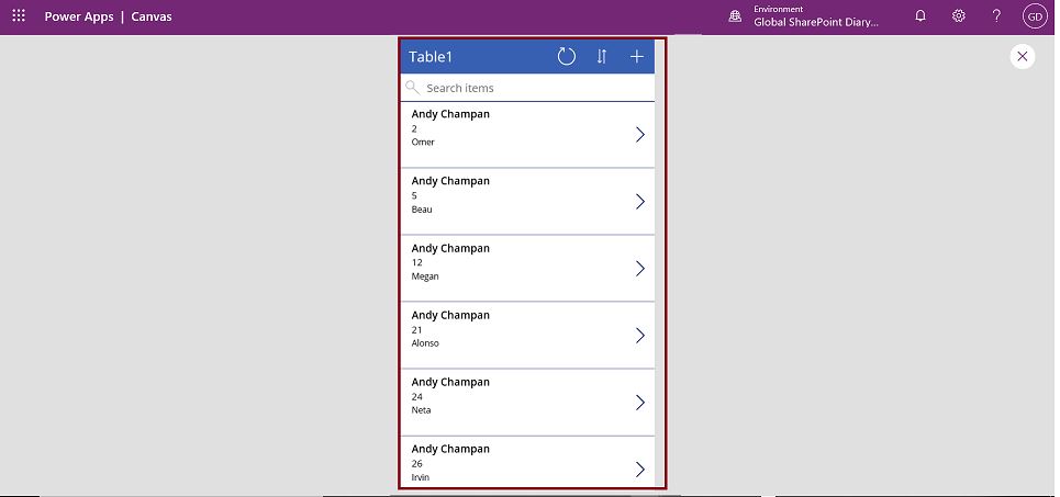 PowerApps model driven app in preview mode