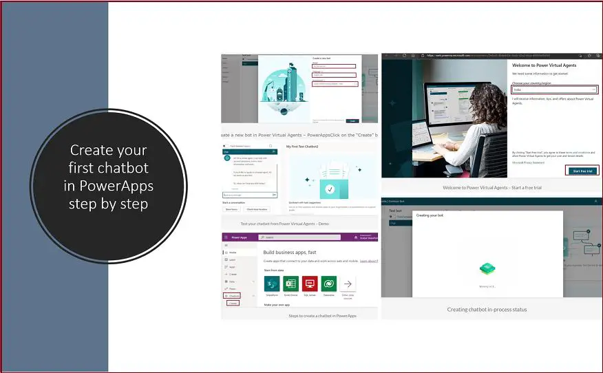 Create your first chatbot in PowerApps step by step demo