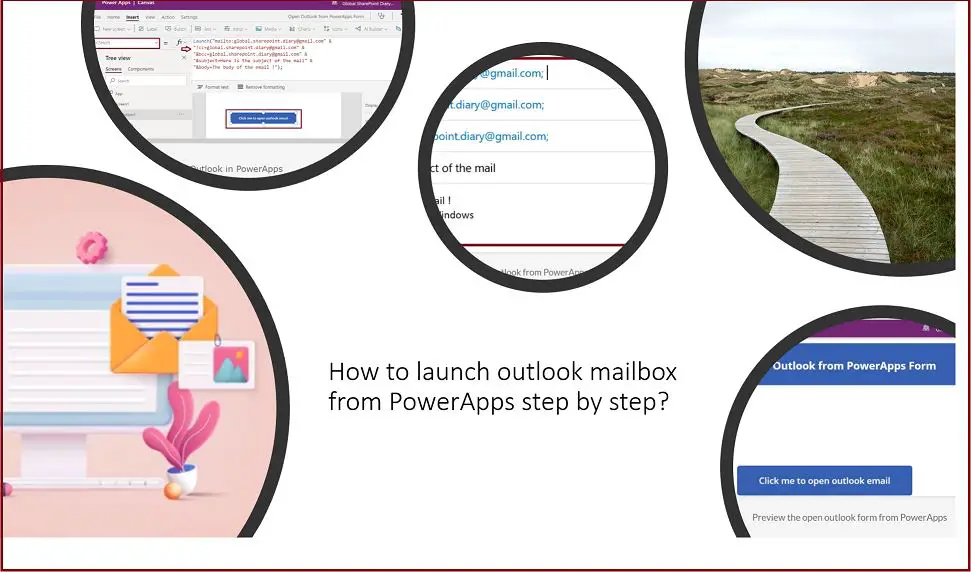 How to launch outlook mailbox from PowerApps step by step