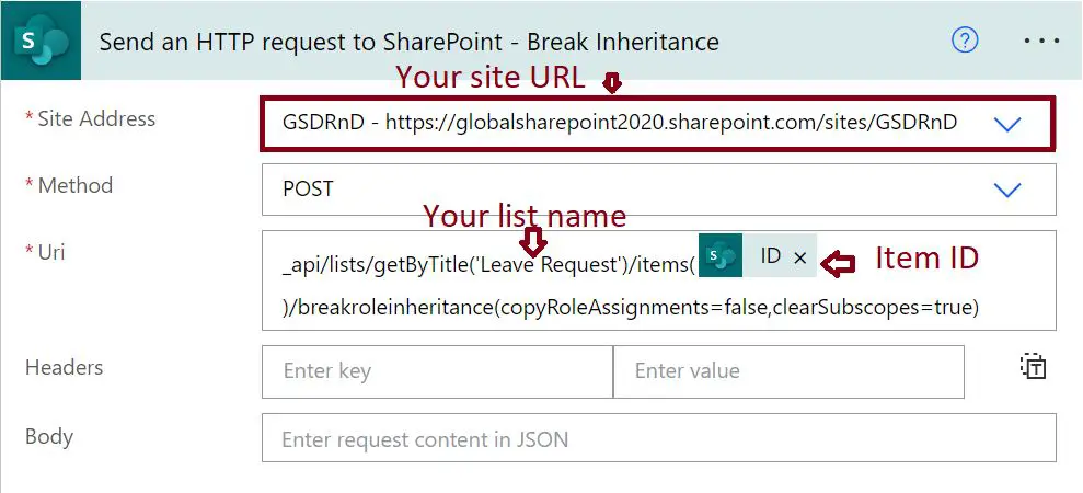 Item level permissions in SharePoint Online list - break inheritance at the item level