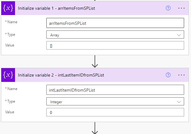 Rename multiple files in SharePoint - Variable initialization