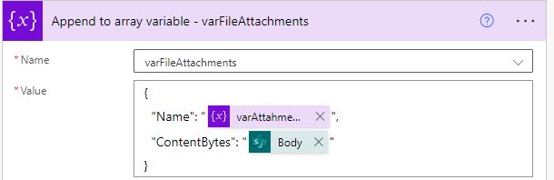 Append to array variable in Power Automate