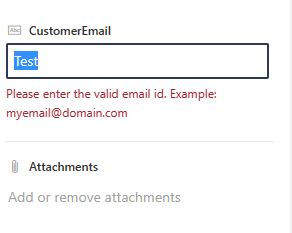 Email validation error message in SharePoint Online list column