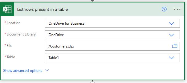 List rows present in a table ChatGPT and Power Automate