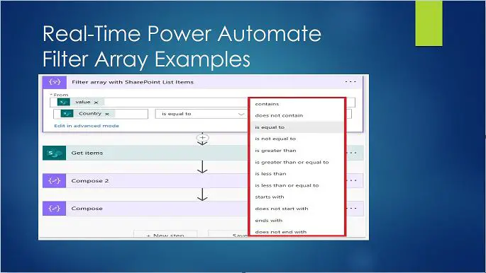 Real-Time Power Automate Filter Array Examples